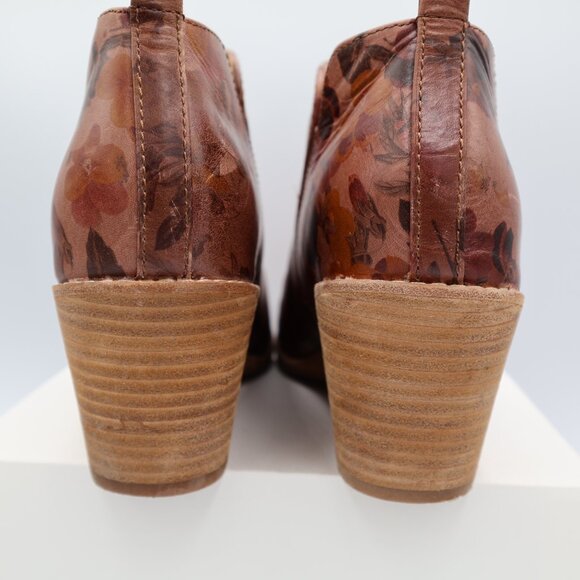 Sofft Sacora Leather Ankle Boots Booties Blush Floral Women’s Size 9.5 M Autumn - Picture 4 of 10